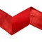 LaRibbons 4" - 2 1/2" Wired Cozy Velvet Ribbon | Red w/ Double-Fused Metallic Red Dupioni | 10 Yard Roll